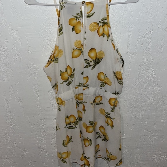 White romper with lemon print - Picture 4 of 4